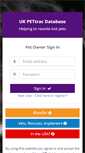 Mobile Screenshot of owners.pettrac.co.uk